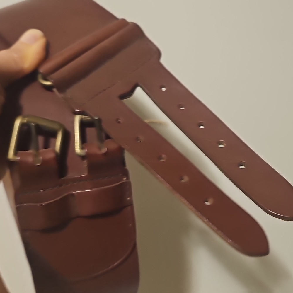 COPY - OSPREY OF LONDON vintage NWT   brown calfskin belt size 65 ( 26" waist